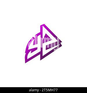 YZ Premium emblem logo initial esport and gaming design concept Stock Vector