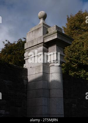 The Irish National War Memorial Gardens designed by Sir Edwin Luytens located in Islandbridge in Dublin city, Ireland. Stock Photo