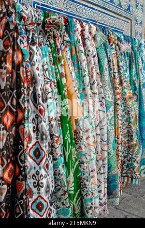 Close-up of colorful cloths Stock Photo