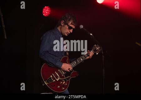 Photographs of Definitely Mightbe performing at Clyde Rooms Edmiston House Glasgow on the 3rd November 2023 Stock Photo