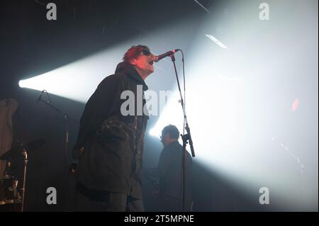 Photographs of Definitely Mightbe performing at Clyde Rooms Edmiston House Glasgow on the 3rd November 2023 Stock Photo