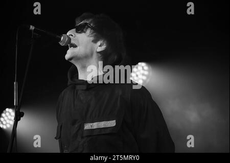 Photographs of Definitely Mightbe performing at Clyde Rooms Edmiston House Glasgow on the 3rd November 2023 Stock Photo