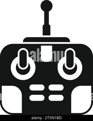 Drone map tech icon simple vector. Aerial land view. Remote smart ...