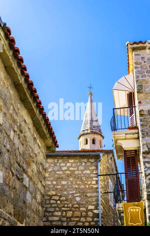 The Magical Old Town of Budva in Montenegro Stock Photo