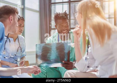 All of them are trained and have experience with any x-rays. Stock Photo