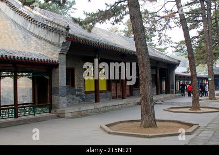 CHENGDE CITY -  OCTOBER 20: Chinese style courtyard in a museum, chengde mountain resort, on october 20, 2014, Chengde City, Hebei Province, China Stock Photo