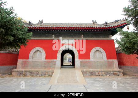 CHENGDE CITY -  OCTOBER 20: YongYou Temple landscape architecture in chengde mountain resort, on october 20, 2014, Chengde City, Hebei Province, China Stock Photo