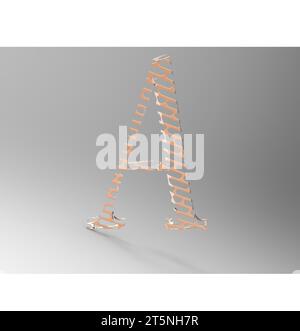 ABC rendering letters on a white background, closeup of photo Stock ...