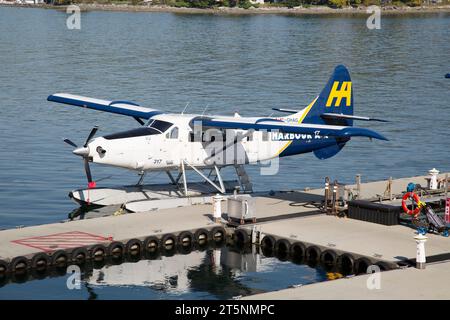 DHC-3 de Havilland Turbine Single Otter, Vancouver’s seaplane terminal, Canada Stock Photo