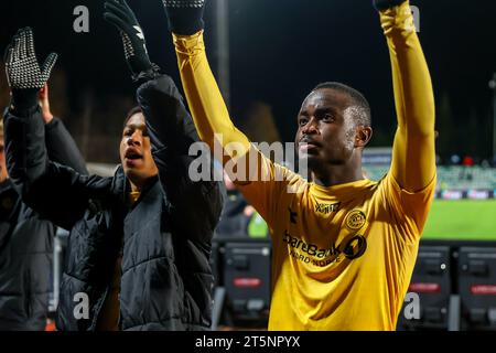 Bærum, Norway, 5th November 2023.  Bodø/Glimt's Brice Wembangomo after the Eliteserien match between Stabæk and Bodø/Glimt at Nadderud Arena in Bærum.  Credit: Frode Arnesen/Alamy Live News Stock Photo