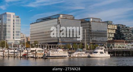WASHINGTON, DC, USA - The Wharf, buildings and waterfront marina. Stock Photo