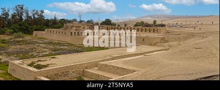 Archaeological Sanctuary of Pachacamac, Lima Peru Stock Photo