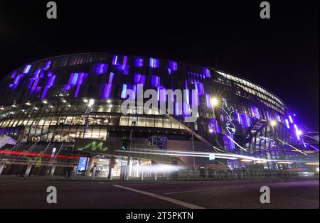 London, UK. 6th Nov, 2023. A general view from outside the stadium before the Premier League match at the Tottenham Hotspur Stadium, London. Picture credit should read: Paul Terry/Sportimage Credit: Sportimage Ltd/Alamy Live News Stock Photo