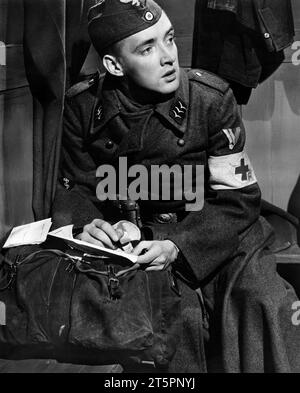 Oskar Werner, on-set of the film, 'Decision before Dawn', 20th Century-Fox, 1951 Stock Photo