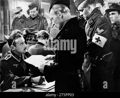 Oskar Werner, on-set of the film, 'Decision before Dawn', 20th Century-Fox, 1951 Stock Photo