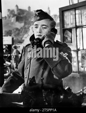 Oskar Werner, on-set of the film, 'Decision before Dawn', 20th Century-Fox, 1951 Stock Photo