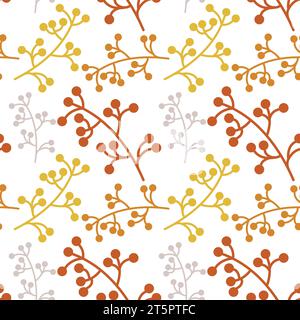 Seamless floral pattern element vector shape doodle plant abstract texture background illustration for digital paper and print materials. Stock Vector