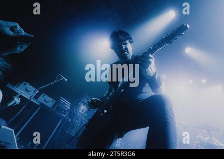 Copenhagen, Denmark. 03rd, November 2023. The American heavy metal band Prong performs a live concert at Pumpehuset in Copenhagen. Here vocalist and guitarist Tommy Victor is seen live on stage. (Photo credit: Gonzales Photo - Mathias Kristensen). Stock Photo