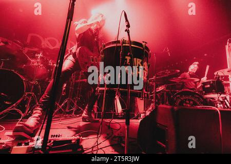 Copenhagen, Denmark. 03rd, November 2023. The American rock band Tarah Who? performs a live concert at Pumpehuset in Copenhagen. (Photo credit: Gonzales Photo - Mathias Kristensen). Stock Photo