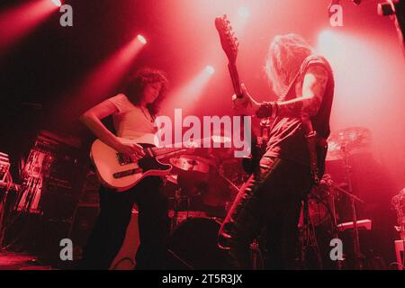 Copenhagen, Denmark. 03rd, November 2023. The American rock band Tarah Who? performs a live concert at Pumpehuset in Copenhagen. (Photo credit: Gonzales Photo - Mathias Kristensen). Stock Photo