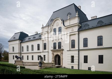 The manor house in Humenne, Slovakia Stock Photo