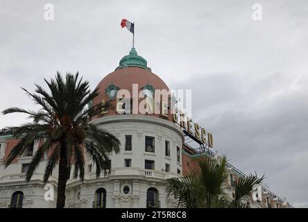 The famous Hotel Negresco at Nice on the French Riviera Stock Photo