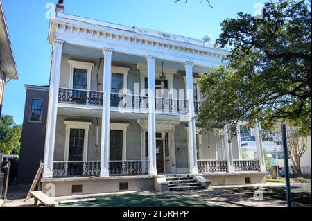 NEW ORLEANS, LA, USA - NOVEMBER 4, 2023: Historic Garden District Mansion formerly owned by the Catholic Church on Louisiana Avenue Stock Photo