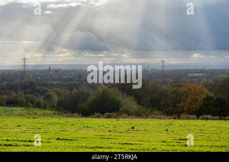 Views of Cutacre Country Park near Bolton, Greater Manchester Stock Photo