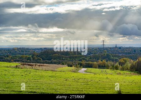 Views of Cutacre Country Park near Bolton, Greater Manchester Stock Photo