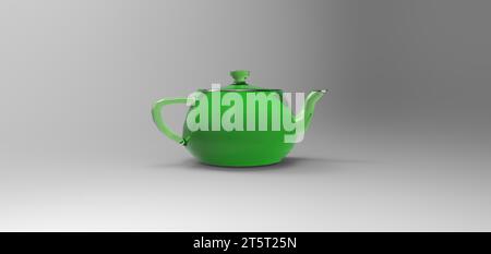3D teapot modelling rendering, computer generated images Stock Photo ...