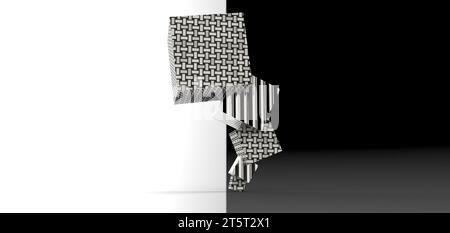 cube stacked rendering, computer generated images Stock Photo
