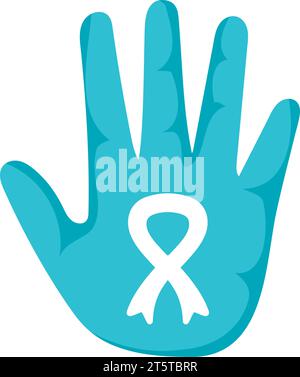 tourette syndrome blue ribbon Stock Vector Image & Art - Alamy
