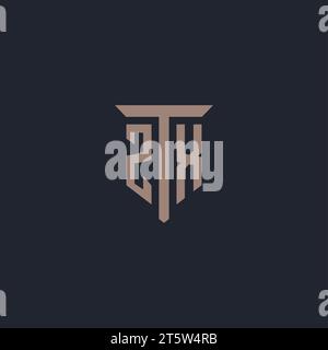 Initial ZX Logo Design Vector Template. Creative Letter ZX