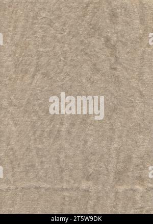 High detailed linen fabric texture of light brown color. Stock Photo