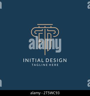 FD initial for law firm logo, lawyer logo, attorney logo design ...