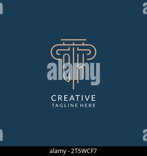 CX logo initial pillar design with luxury modern style best design for ...