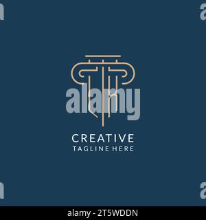 LX logo initial pillar design with luxury modern style best design for ...