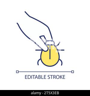 2D simple thin line mechanical control icon Stock Vector