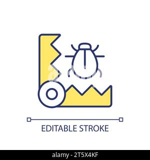 2D simple thin line mechanical control icon Stock Vector