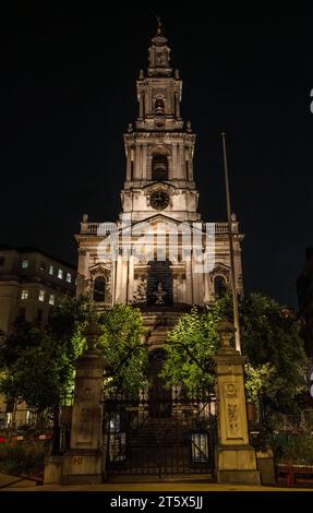 The Parish Church of Saint Mary Le Strand, The Strand, London, The Church of the Womens Royal Naval Service Stock Photo