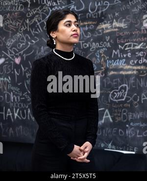 Paris, France. 15th Apr, 2022. Michael Bunel/Le Pictorium - Rima Hassan Mobarak portrait - 15/04/2022 - France/Ile-de-France (region)/Paris - Portrait of Rima Hassan Mobarak, Palestinian refugee and Founding President of the Observatory of Refugee Camps. April 15, 2022. Paris, France. Credit: LE PICTORIUM/Alamy Live News Stock Photo