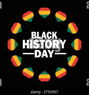 Black History Month. Vector illustration. Suitable for greeting card, poster and banner. Stock Vector