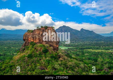 sigiriya, aka the lion rock, an ancient fortress in sri lanka Stock Photo