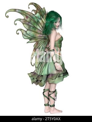 Fairy in green dress Stock Photo - Alamy Fairy in green dress Stock Photo - Alamy