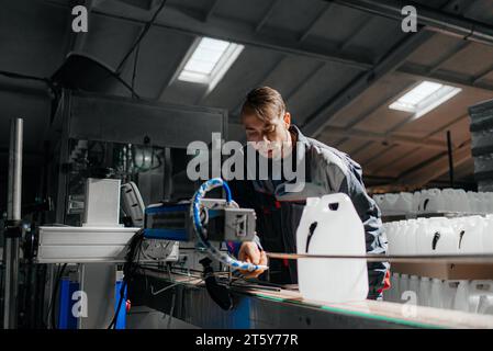 Portrait of Young Professional Heavy Industry Engineer. Stock Photo