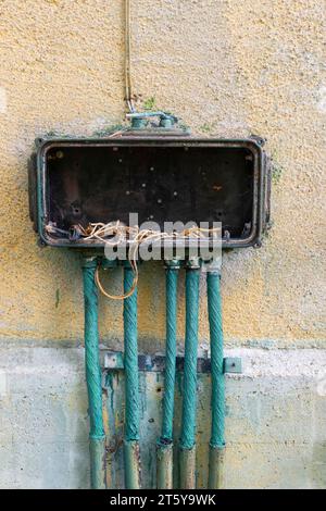 Old electrical installations Stock Photo