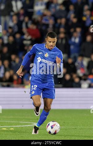 Mason Greenwood of Getafe in action during the La Liga 2023/24 match ...