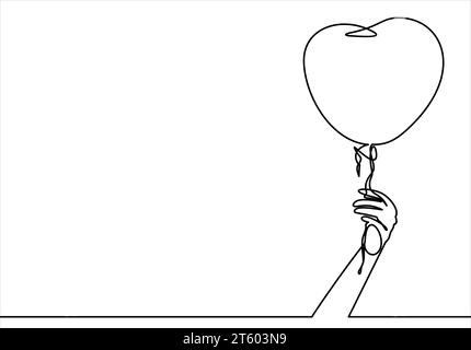 Hand Holding Balloon Ribbon Balloons Vector Illustration Stock Vector by  ©smashing  609196272