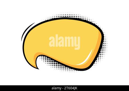 Retro empty comic speech bubbles in pop art style Stock Vector