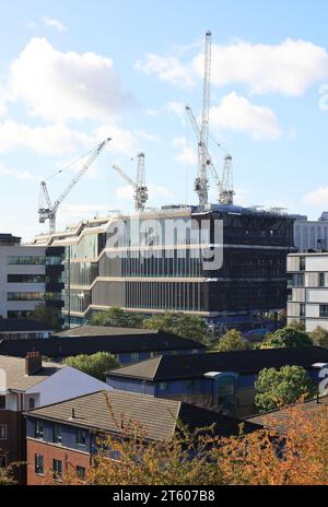 Google's new landscraper HQ, at Kings Cross, co-designed by Thomas Heatherwick, north London, UK Stock Photo